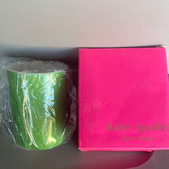 NWT Kate Spade Live Colorfully Say the Word Lennox Mug green - Picture 1 of 4